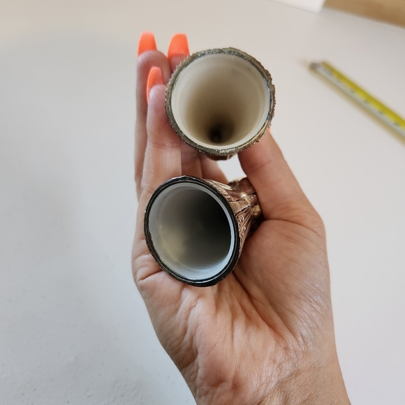 Vintage Silver Tone Christmas Mini Angel Set Of 2 Angels - Picture 5 of 5